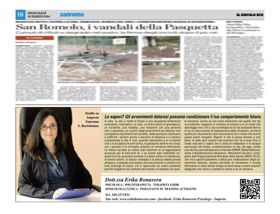 psicologo imperia dolore felicita